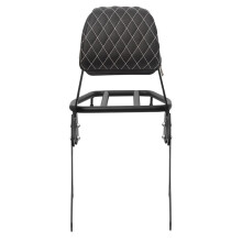 Motorcycle Rear Passenger Sissy Bar Backrest with Luggage Rack for Rebel 300 500 CMX300 CMX500 2017-2023 Grid