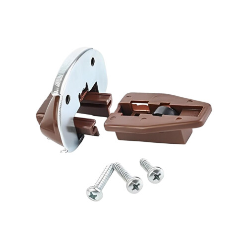 Drawer Track Guide Replacement Set Brown 4 pcs 2