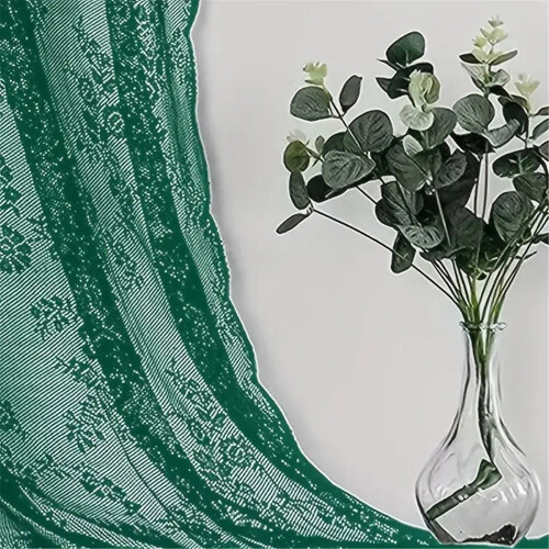 Floral Blackout Curtains Green 140x244cm 2