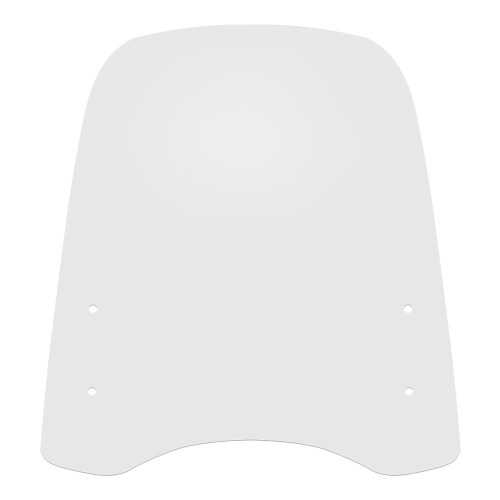 Clear Plastic Scooter Windscreen Universal 1 Piece