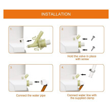 2X Foot Operated Toilet Water Valve Kit 385311641 for 300 310 320 Toilet Replacement