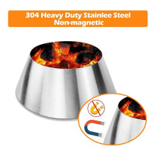 Charcoal Heat Deflector,Stainless Steel BBQ for Kettle Slow and Sear Grill Accessories - Cone Shape