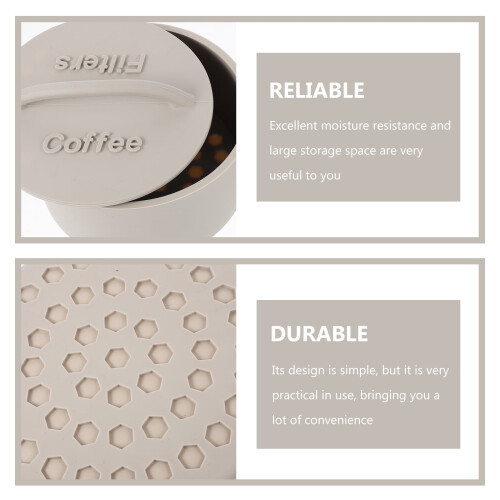 Cone Coffee Filter Holder Organizer Container 1