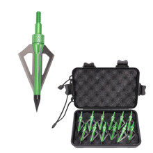 Crossbow Broadheads 3-Blade 12-Pack with Storage Box