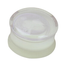 Unisex Glow-in-Dark Double-Flared Saddle Ear Plug 14g