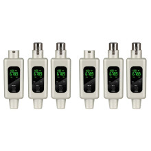 2X 2.4G Wireless Microphone Converter UHF Transmitter XLR Transmitter Receiver Adapter 48v, A