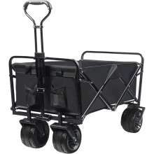 Heavy Duty Collapsible Fishing Cart Black