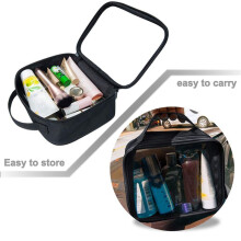6X Reise Klar Make- Tasche Organizer Transparent Pvc Kosmetikerin Kosmetik Taschen SchöNheit Kulturbeutel Tasche Make- Tasche Waschen Beutel