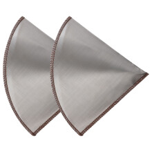 Metal Coffee Filter Stainless Steel Mesh 2 pcs 18 x 13.6 cm