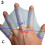 Swimming Finger Webbed Gloves Silicone 1 Pair 1