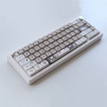 132 Keys Cute Mouse Theme Keycaps XDA Profile Key Caps English for 61/64/68/84/87/96/98/104 Mechanical Keyboard Keycaps