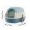 Cat Litter Box with Lid Splash-Proof Enclosed Tray and 3