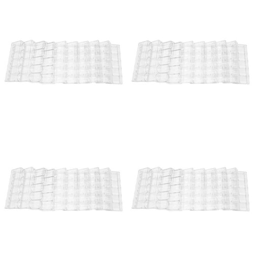 40Pcs Professional Acrylic Poker Chips 100 Chip Trays (Without Cover)