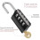 Combination Padlock 4-Digit Weatherproof 2 Pack 2