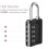 Combination Padlock 4-Digit Weatherproof 2 Pack 3