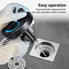Plumbing Snake Drain Auger, Heavy Duty Pipe Clog Remover with Gloves,for Bathroom,Kitchen and Toilet Snake Drain Cleaner