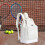 Pickleball Backpack White Portable Tennis Racket Bag 6