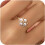 Sterling Silver Pearl Flower Ring for Women, CZ, Shell 1