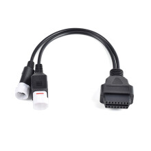 OBD-II Y Splitter Cable for Diagnostic Tool 3 4 6 Pin