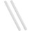 White Plastic Side-Mount Drawer Slides 1
