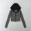Striped Hooded Sweatshirt Casual Long Sleeve Jacket 1