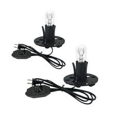 2pcs Himalayan Salt Lamp Cords with Dimmer ,Original Replacement Cords with Base Assembly US Plug