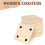 Pacote com 25 Porta-Copos de Madeira Inacabada, Porta-Copos de Madeira em Branco de 4 Polegadas, Porta-Copos Artesanais com Pontos de Silicone 5