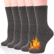 Merino Wool Socks for Women Thermal Winter Crew Socks 5