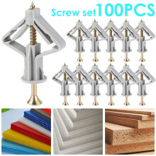 Butterfly Drywall Anchors for Gypsum Board 100 pcs