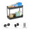 Kitchen Sink Shelf, 2 Tier Multi-Purpose Storage Shelf with Hook for Kitchen,Multi-Purpose Shelf with Rolling Case 2