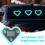 Solar Heart Neon Light for Car Rear Window LED Lamp 4