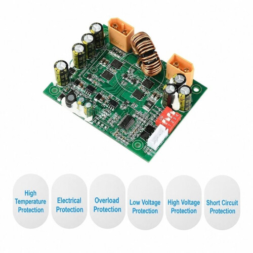 100W MPPT Solar Controller for 12V and 24V with DIP  for Voltage and String Count Selection