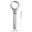 Expansion Ring Swivel Eye Bolt Automatic Hook Silver 5 Pcs 2