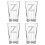Beer Glass Set Clear 4 Pieces 1
