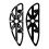 Black Driver Floorboards for Harley Touring and Softail 4