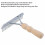 Dog Undercoat Rake with Wood Handle and Steel Teeth 3