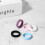 Silicone Wedding Ring for Women 5.4mm Width 5 Pack Size 10 5