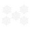 Christmas Ceiling Ornaments White Plastic 5 pcs 6.3 x 6.3 x 7
