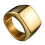 Wedding Ring Solid Gold Stainless Steel Square Band for Men 1