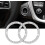 Crystal Rhinestone Car Start Stop Button Rings 2 PCS 1