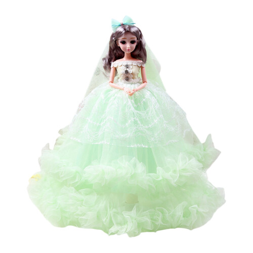 Wedding Bride Doll with Elegant Gown 1pc 1