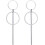 Geometric Double Circle Hoop Earrings with Infinity Knot 8
