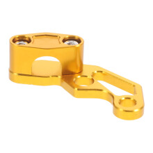 Aluminum Alloy Motorcycle Brake Cable Clamp Gold