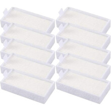HEPA Ersatzfilter 10er-Pack Weiß ABS+Faser, kompatibel mit ILIFE V3s, V3s Pro, V5, V5s-Serie, V5s Pro 2 und Noisz S5