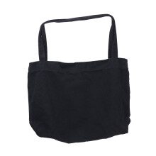 Canvas Tote Bag for Women Large Simple Black 1 Pack