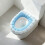 Ensemble de housse de siège de toilette tricotée, chaude, épaisse et extensible 4