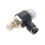 Black Push-in Elbow Fitting for Pneumatic Tube 1 Piece 1