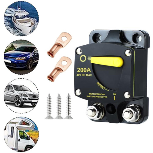 Circuit Breaker Manual Reset Solar System 12V-48V DC 250A 1