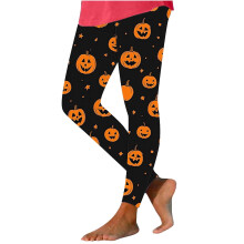 Simua High Waisted Halloween Leggings Pumpkin Print Stretch