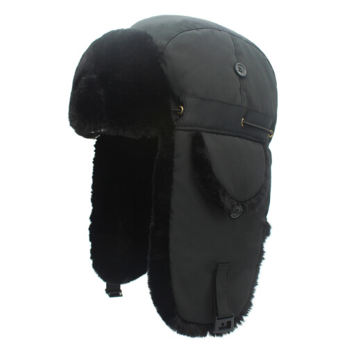 Men's Winter Ski Hat Black Waterproof Windproof 1